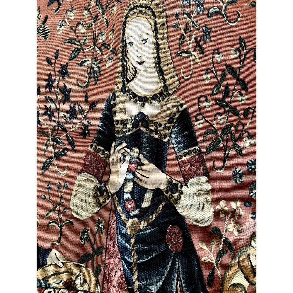 Sight Lady and Unicorn European Tapestry Throw Pillow Cushion Cover 18